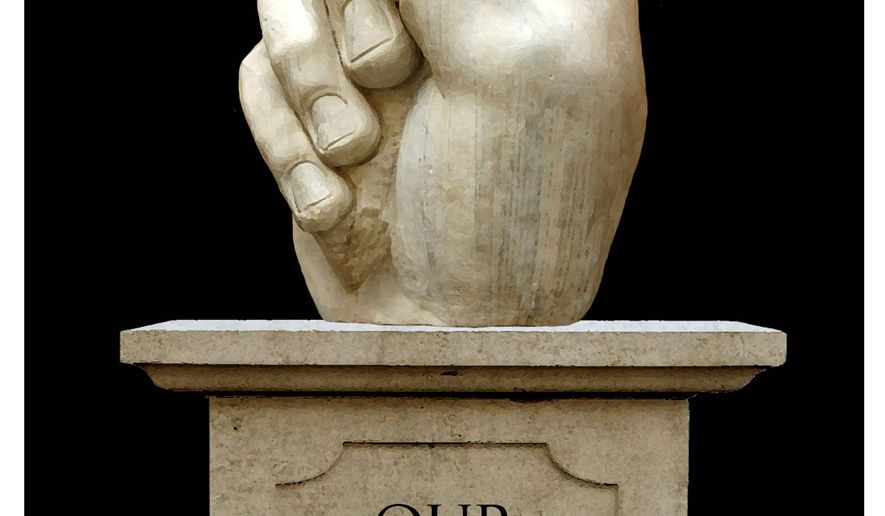 Illustration on the origin of American constitutional rights by Alexander Hunter/The Washington Times