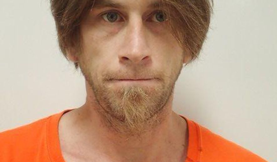 This undated photo provided by the Lake County, California, Sheriff's Office shows Anthony Hammond at the Lake County Jail in Lakeport, California. Hammond was charged with hate crime and other counts after police in Clearlake, California, say he stabbed a black man with a machete after yelling racial slurs on May 27, 2017. (Lake County, California, Sheriff's Office via AP)