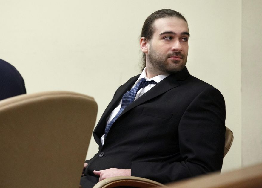 David "D.J." Creato Jr. looks back towards his parent after Judge John Kelley announced that the jury was unable reach a verdict after five days of deliberations in his murder trial Wednesday, May 31, 2017, at the Camden County Courthouse in Camden, N.J. Judge Kelley declared a mistrial one day after the jury first told him they couldn't agree on a verdict against Creato accused of killing his 3-year-old son. ( Jessica Griffin/The Philadelphia Inquirer via AP, Pool)