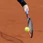 Britain&#39;s Andy Murray plays a shot against Russia&#39;s Andrey Kuznetsov during their first round match of the French Open tennis tournament at the Roland Garros stadium, in Paris, France. Tuesday, May 30, 2017. (AP Photo/Michel Euler)
