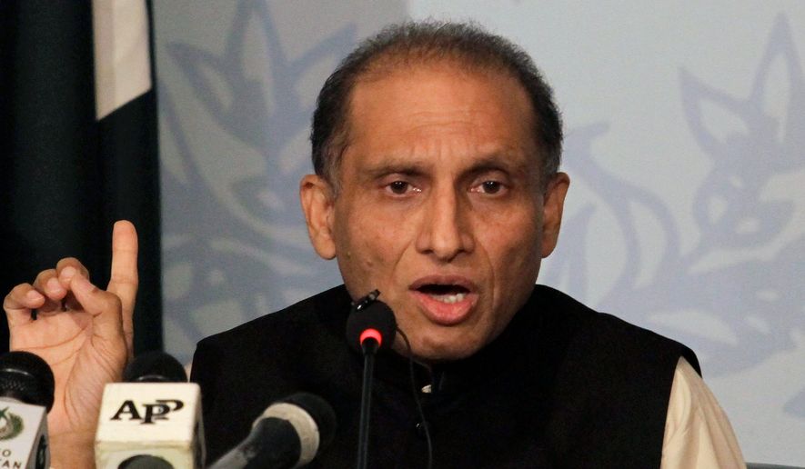 Pakistani Ambassador Aizaz Ahmad Chaudhry said his country will have plenty of economic opportunity in coming years that could be at risk from violence in neighboring Afghanistan. (Associated Press/File)