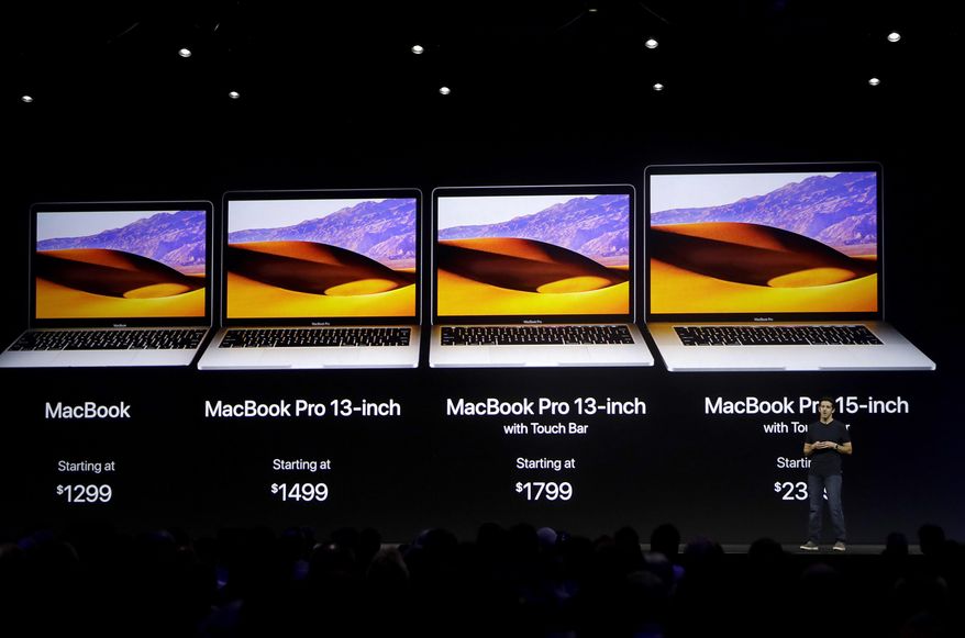 Apple's John Ternus speaks during an announcement of new products at the Apple Worldwide Developers Conference in San Jose, Calif., Monday, June 5, 2017. (AP Photo/Marcio Jose Sanchez)