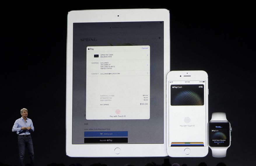 Craig Federighi, Apple's senior vice president of software engineering, speaks during an announcement of new products at the Apple Worldwide Developers Conference in San Jose, Calif., Monday, June 5, 2017. (AP Photo/Marcio Jose Sanchez)
