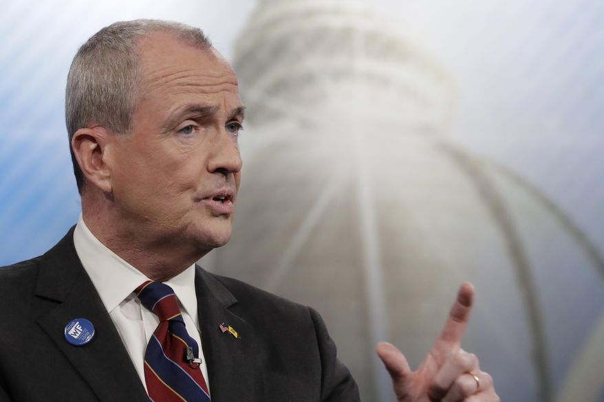 FILE- In this May 11, 2017, file photo, Phil Murphy participates in a Democratic gubernatorial primary debate in Newark, N.J. New Jersey voters are heading to the polls to pick their candidates to succeed Republican Gov. Chris Christie on Tuesday, June 6. (AP Photo/Julio Cortez, File)