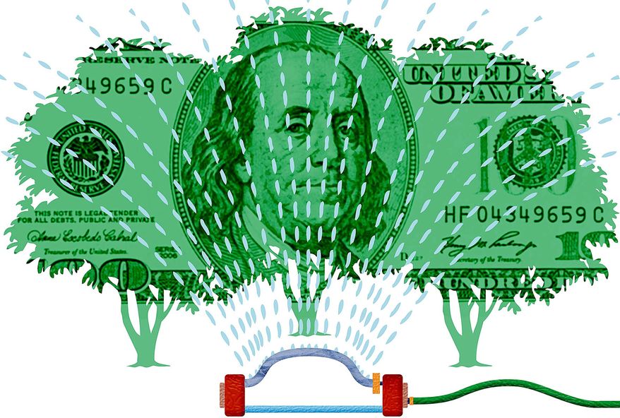 Creating the Wealth of Capitalism Illustration by Greg Groesch/The Washington Times