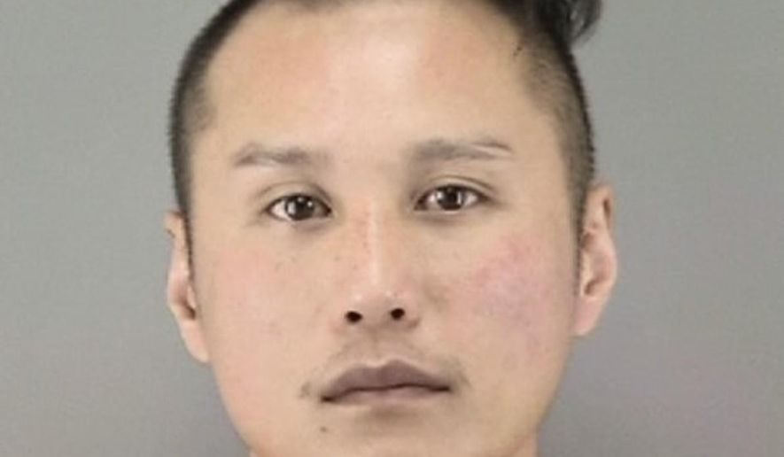This June 1, 2017 photo released by the San Francisco Sheriff's Department shows Montana Le. Prosecutors have charged the San Francisco man with filing fraudulent applications for disabled parking placards, some of which they say he sold for $1000. The California Department of Motor Vehicles announced the arrest of 35-year-old Le Wednesday, June 7, 2017. Prosecutors have charged Le with three counts of filing false information and three counts of unauthorized use of personal identifying information. The DMV says Le filed more than two dozen disabled placard applications with a forged doctor's signature. (San Francisco Sheriff's Department via AP)