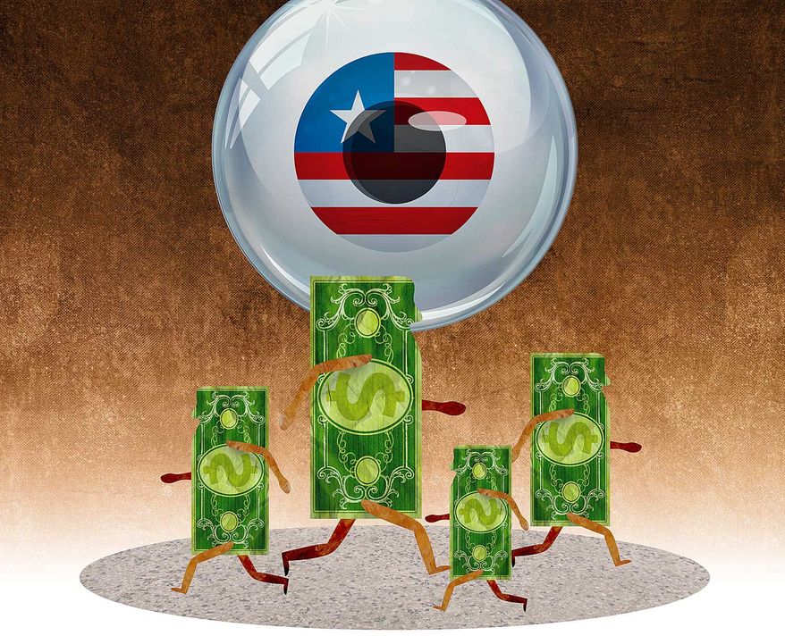 Government Collecting Financial Data Illustration by Greg Groesch/The Washington Times