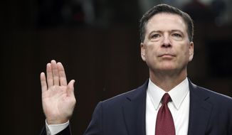 &quot;Lordy, I hope there are tapes,&quot; fired FBI Director James B. Comey said during testimony Thursday before the Senate Select Committee on Intelligence. (Associated Press)
