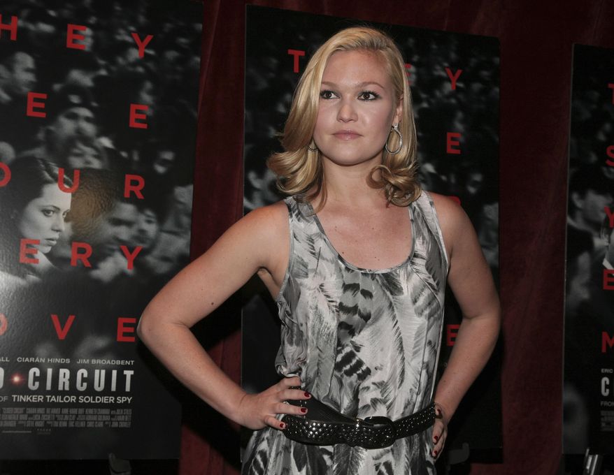 FILE - In this Aug. 19, 2013, file photo, actress Julia Stiles attends a screening of "Closed Circuit" in New York. Stiles' publicist told The Associated Press on June 13, 2017, that the actress was expecting her first child. (Photo by Andy Kropa/Invision/AP, File)