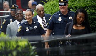 Bill Cosby arrives for jury deliberations in his sexual assault trial at the Montgomery County Courthouse in Norristown, Pa., Wednesday, June 14, 2017. (AP Photo/Patrick Semansky)