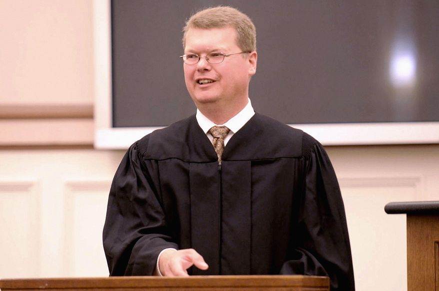 This 2016 photo shows Sauk County Circuit Court Judge Michael Screnock, who has announced his candidacy for the Wisconsin Supreme Court on Friday, June 16, 2017. (Tim Damos/Baraboo News Republic via AP)
