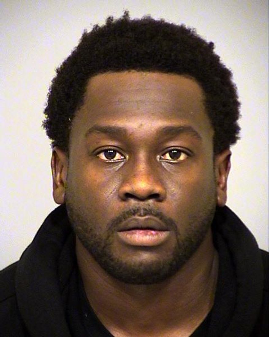 In this June 14, 2017 photo released by the Ventura County Sheriff's Office shows suspect Rahim Leblanc, 30, of Oxnard, Calif. The Ventura County Sheriff's Department says three workers at a Southern California produce company were arrested Wednesday in the theft of up to $300,000 worth of avocados. Leblanc, Joseph Valenzuela, and Carlos Chavez are each charged with grand theft of fruit and are being held on bails of $250,000. (Ventura County Sheriff's Office via AP)