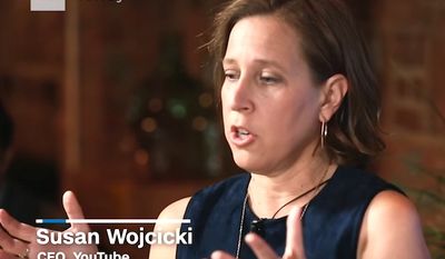 YouTube CEO Susan Wojcicki speaks to CNN about &quot;micro aggressions&quot; in the workplace, May 4, 2017 (YouTube, CNN) ** FILE **