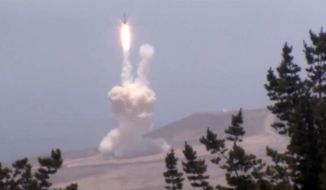 The U.S. Missile Defense Agency, in cooperation with the U.S. Air Force&#39;s 30th Space Wing, the Joint Functional Component Command for Integrated Missile Defense, and U.S. Northern Command, successfully intercepts an intercontinental ballistic missile target during a test of the Ground-Based Midcourse Defense element of the nation&#39;s ballistic missile defense system. 