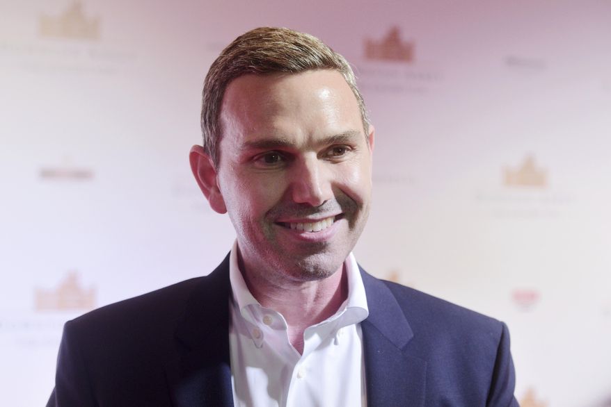 Michael Edelstein, President of NBCUniversal International studios, speaks to the media on the red carpet at the launch of an exhibition about television series Downton Abbey at the Marina Bay Sands on Wednesday, June 21, 2017 in Singapore. (AP Photo/Joseph Nair)