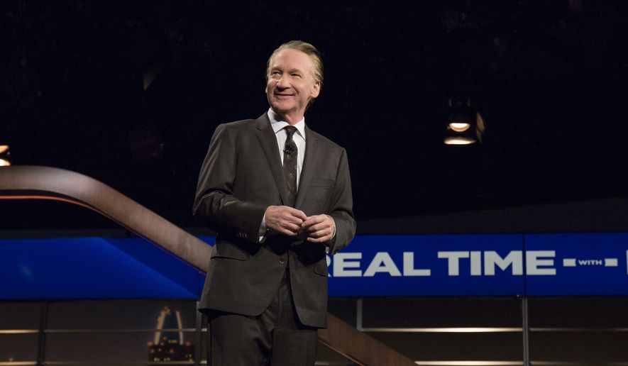 In a photo provided by HBO, Bill Maher speaks during the monologue of HBO&#x27;s &quot;Real Time with Bill Maher&quot; on Friday, June 23, 2017, in Los Angeles. (Janet Van Ham/HBO via AP)  **FILE**