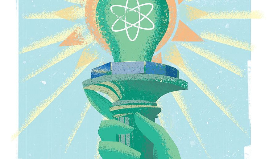 Illustration on energy week by Linas Garsys/The Washington Times