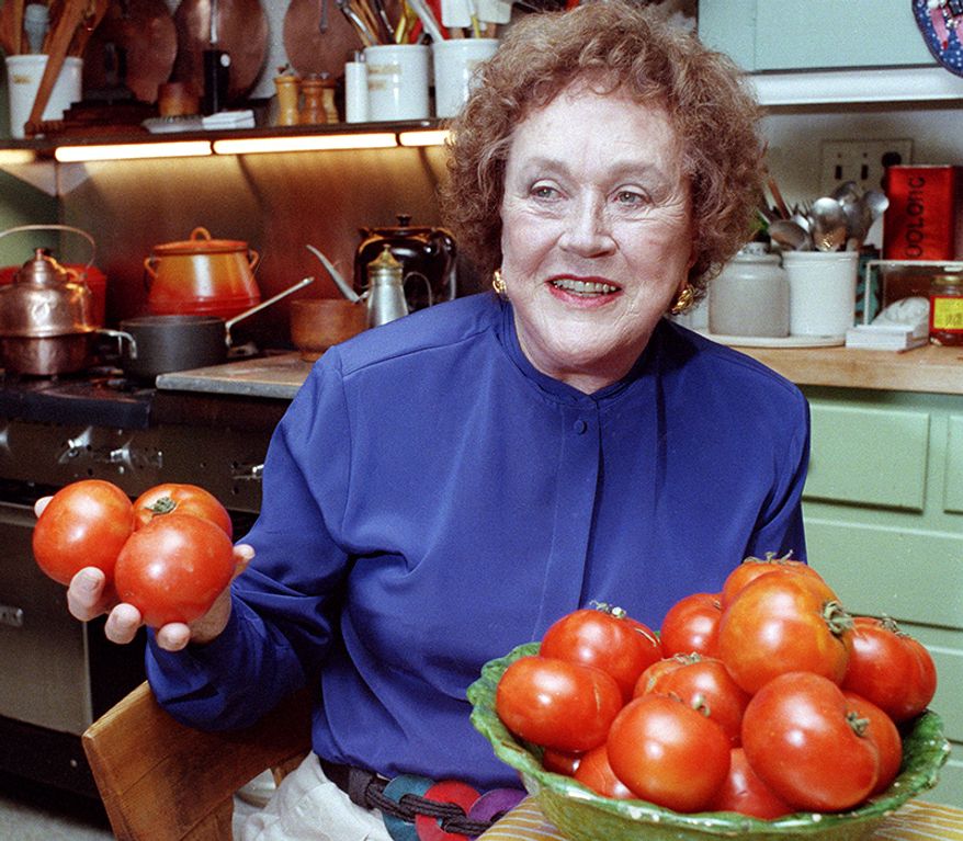 Julia Child (August 15, 1912 – August 13, 2004) was a chef, author and television personality. She is recognized for bringing French cuisine to the American public with her debut cookbook, Mastering the Art of French Cooking (which was first published when she was 50), and her subsequent television programs, the most notable of which was The French Chef, which premiered in 1963