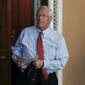 Sen. Roger Wicker, R-Miss., leaves a meeting on Capitol Hill in Washington, Tuesday, June 27, 2017. In a bruising setback, Senate Republican leaders shelved a vote on their prized health care bill Tuesday until at least next month, forced to retreat by a GOP rebellion that left them lacking enough votes to even begin debate. (AP Photo/Carolyn Kaster) **FILE**