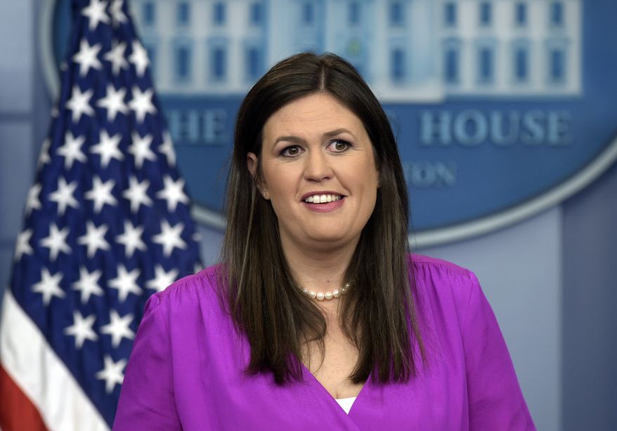 White House deputy press secretary Sarah Huckabee Sanders speaks during the daily briefing at the White House in Washington, Tuesday, June 27, 2017. (AP Photo/Susan Walsh)