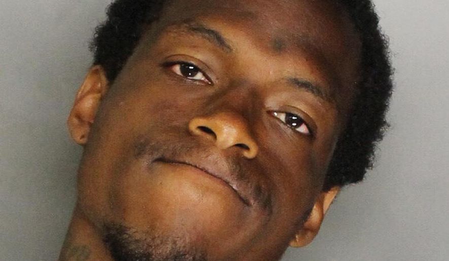 This Tuesday, June 27, 2017 photo released by the Sacramento County Sheriff's Department shows Nicory Marquis Spann. Spann was arrested for shooting a Sacramento County Sheriff's deputy in the face with his own service weapon at a light-rail station Tuesday night. The deputy was identified as Alex Ladwig. (Sacramento Country Sheriff's Department via AP)