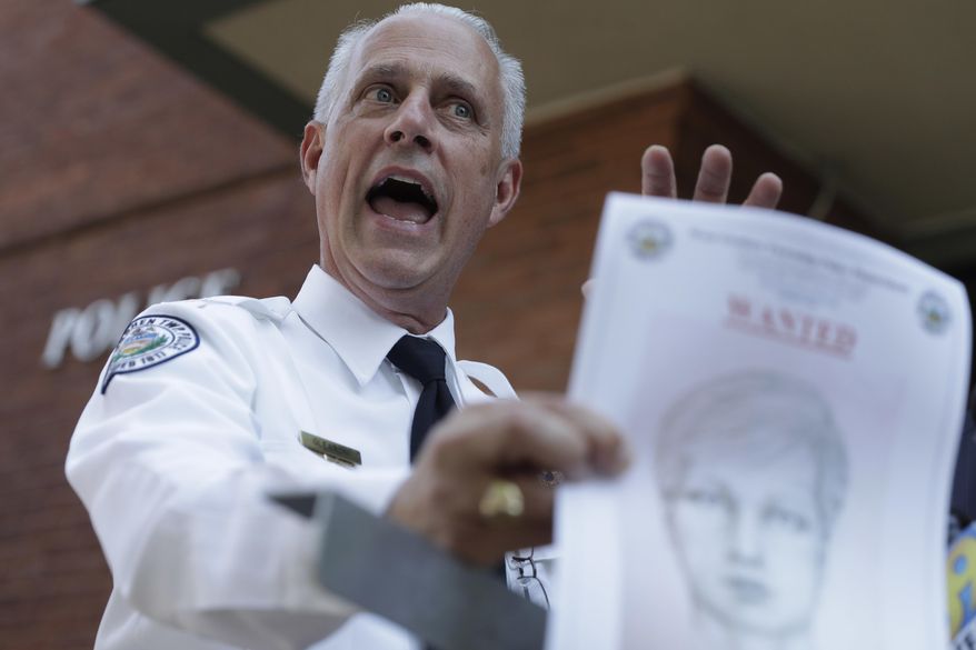 West Goshen Police Chief Joseph Gleason speaks to the media during a news conference outside police headquarters, Friday, June 30, 2017, in West Goshen, Pa. A man driving down a Pennsylvania highway shot recent high school graduate Bianca Roberson, 18, in the head, killing her, as the two tried to merge into a single lane, authorities said. (AP Photo/Matt Slocum)