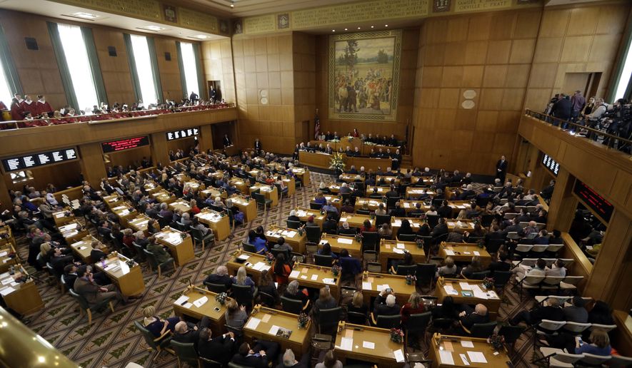 Oregon House Democrats pushed through the Reproductive Health Equity Act after a nearly two-hour debate over the bill, which would allocate $10.2 million for services related to contraception, sexually transmitted diseases and pregnancy, including vasectomies and abortions, in the 2017-19 budget period.  (AP Photo/Don Ryan, file)