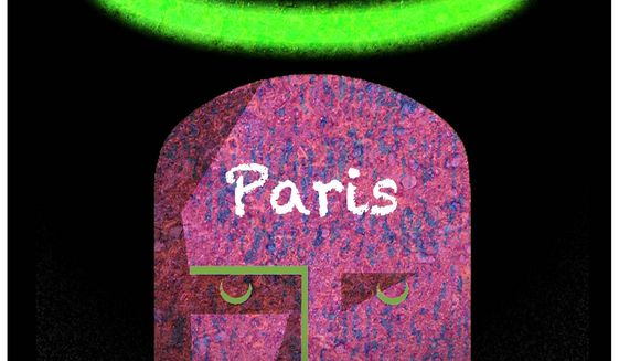 Illustration on the Paris climate accord and virtue signaling by Alexander Hunter/The Washington Times