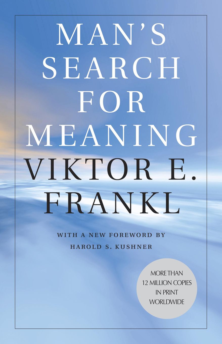 This photo provided by Beacon Press shows the book jacket of “Man’s Search for Meaning,” by Viktor E. Frankl. Christine King, owner of YourBestFit, based in Boynton Beach, Fla., recommends the book to other business owners. (Courtesy of Beacon Press via AP)