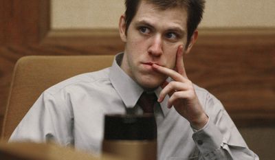 FILE - In this Thursday March 29, 2007, file photo, William Morva watches as prospective jury members are interviewed to serve in his attempted robbery trial in Montgomery County Circuit Court in Christiansburg, Va. Morva is scheduled to receive a lethal injection Thursday, July 6, 2017, for the killings of a hospital security guard and a sheriff&#39;s deputy in 2006. Morva&#39;s attorneys and mental health advocates are calling on Virginia Gov. Terry McAuliffe to spare his life. (Matt Gentry/The Roanoke Times via AP, File)