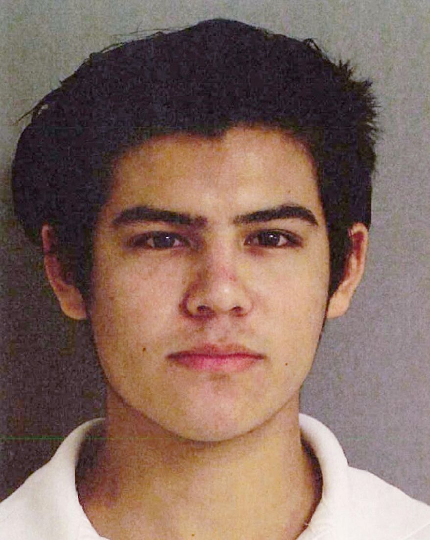 FILE - This undated file photo provided by the Hawaii Department of Public Safety shows Christian Gutierrez. The New York University student who pleaded no contest to killing seabirds at a Hawaii nature reserve is being sentenced, Thursday, July 6, 2017. The maximum sentence for animal cruelty is a year in prison. (Hawaii Department of Public Safety via AP, File)