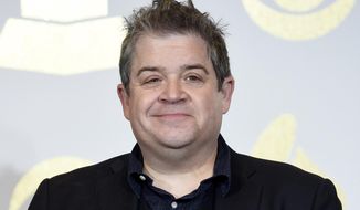 In this Feb. 12, 2017 file photo, Patton Oswalt poses in the press room with the award for best comedy album for &amp;quot;Talking for Clapping&amp;quot; at the 59th annual Grammy Awards in Los Angeles. (Photo by Chris Pizzello/Invision/AP, File)  **FILE**