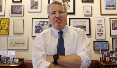 FILE - In this Feb. 8, 2017 file photo, Chicago businessman and Democratic candidate for Illinois Governor Chris Kennedy poses for a portrait in his office in Chicago. The budget impasse that began with Illinois Gov. Bruce Rauner&#39;s tenure is finally over, despite the Republican&#39;s objections to the included income tax increase. Now the wealthy former businessman must ask voters for a second term in 2018 without reforms he promised and having lost a more than two-year fight. (AP Photo/Charles Rex Arbogast, File)