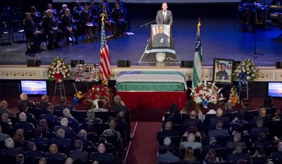 New York City Police Commissioner James O&#39;Neill speaks during the funeral for New York City Police officer Miosotis Familia, at the World Changers Church, in The Bronx borough of New York, Tuesday, July 11, 2017. The slain officer, a mother of three children including 12-year-old twins, was writing in her memo book at the end of her shift early last Wednesday when a man walked up to the police vehicle where she was sitting and fired. (AP Photo/Richard Drew, Pool)