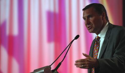 Mississippi State NCAA college football coach Dan Mullen speaks during the Southeastern Conference&#39;s annual media gathering, Tuesday, July 11, 2017, in Hoover, Ala. (AP Photo/Butch Dill)