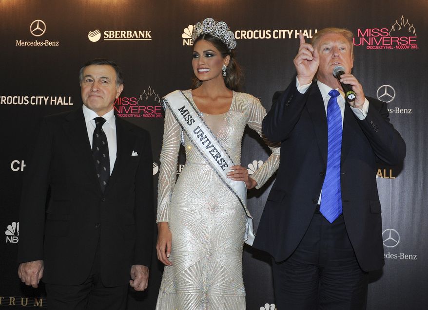 The 2013 Moscow staging of the Trump-owned Miss Universe pageant has become part of Robert Mueller's investigation into the president's past business dealings. (Associated Press/File)
