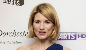In this file photo dated Monday, Jan. 27, 2014, British actress Jodie Whittaker, who starred in TV series Broadchurch, arrives for South Bank Sky Arts Awards 2014, held at the Dorchester hotel in central London. The BBC has announced Sunday July 16, 2017,  Jodie Whittaker is the next star of the long-running science fiction TV series &amp;quot;Doctor Who&amp;quot; set to become the first woman to take the leading title role.  (FILE Photo by Joel Ryan/Invision/AP)