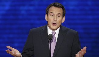 In this Aug. 29, 2012, file photo, former Minnesota Gov. Tim Pawlenty addresses the Republican National Convention in Tampa, Fla. (AP Photo/J. Scott Applewhite, File)