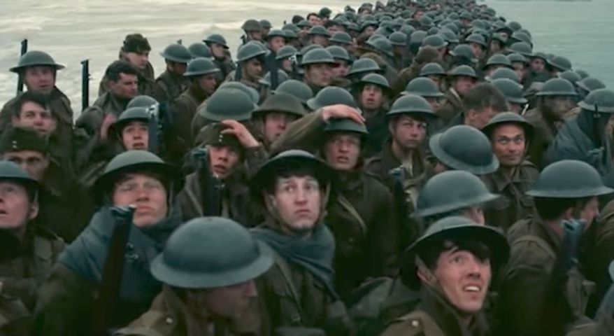 A review of director Christopher Nolan's history-based "Dunkirk" by USA Today warns viewers that they may be troubled by the lack of women and minorities in lead roles. (YouTube, Warner Bros. Pictures)