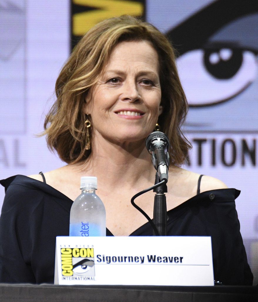 Sigourney Weaver attends the "Marvel's The Defenders" panel on day two of Comic-Con International on Friday, July 21, 2017, in San Diego. (Photo by Al Powers/Invision/AP)