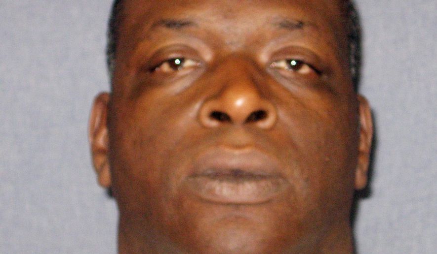 This undated photo made available by the Alabama Department of Corrections shows Timothy Robertson, an inmate at the Elmore Correctional Facility in Elmore, Ala. Robertson was killed when he was stabbed multiples by another inmate in the prison yard, Tuesday, July 25, 2017. Jason Lee Jackson was charged in the murder of Robertson. (Alabama Department of Corrections via AP)