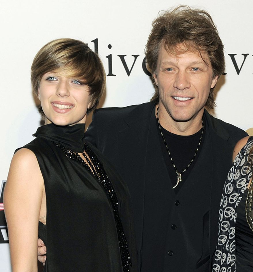 Stephanie Rose Bongiovi, Bon Jovi's only daughter was charged in her hospital bed with possession of heroin, marijuana possession, criminally using drug paraphernalia and a marijuana citation after a near fatal overdose.