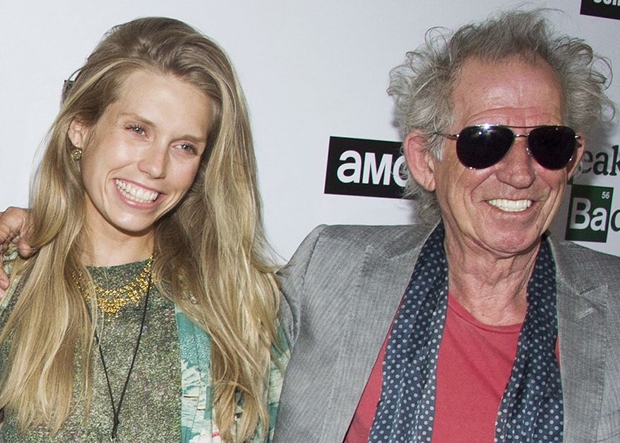 Theodora Richards and her dad Keith Richards. Theodora was busted for crawling a message on the wall of a SoHo convent. She was charged with making graffiti, possession of a graffiti instrument and possession of a controlled substance