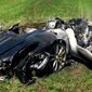 A British owner of a Ferrari 430 Scuderia crashed his new on Thursday after less than one hour of ownership. (Image: South Yorkshire Police)