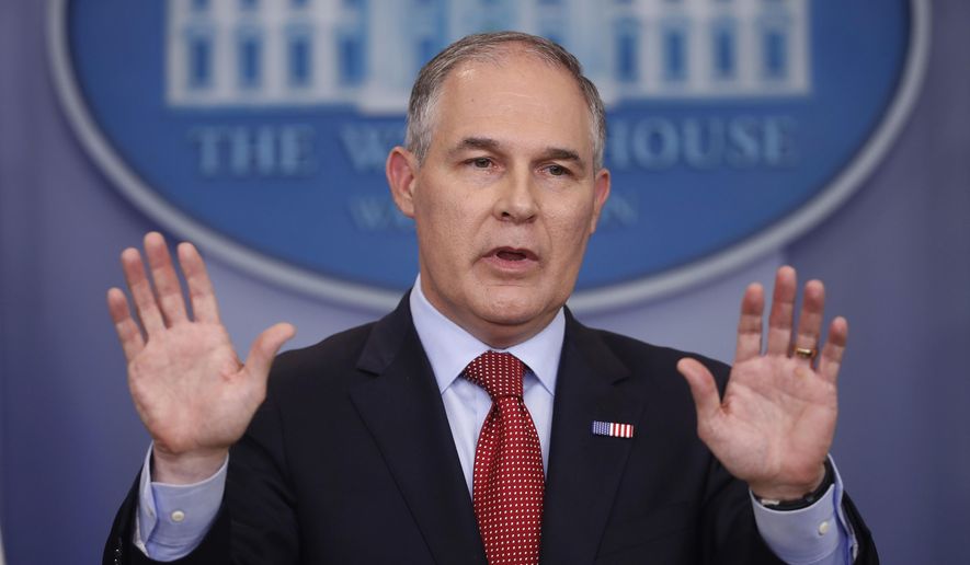 Environmental Protection Agency Administrator Scott Pruitt hasn&#39;t said one way or the other whether he plans to pursue the endangerment finding, which provided the legal underpinning for much of the Obama administration&#39;s agenda inside the agency. (Associated Press/File)