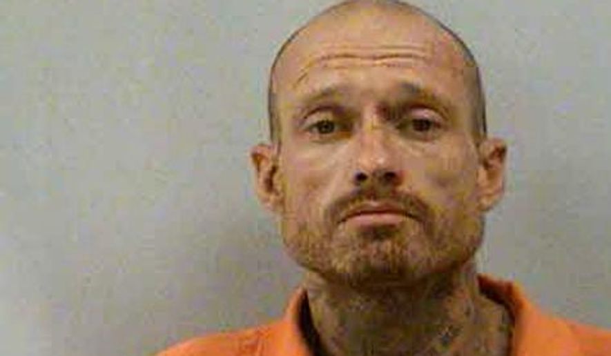 This booking photo provided by McDowell County Sheriffs Office shows Phillip Michael Stroupe II, Thursday, July 27, 2017. Having brought a rugged, six-day North Carolina manhunt to an end, authorities are now desperately searching for the missing owner of the stolen truck the captured fugitive, Stroupe, was driving. Stroupe was arrested after a two-county chase at 1:30 a.m. Thursday, on U.S. Highway 70, west of Marion, about 50 miles away. (McDowell County Sheriffs Office via AP)