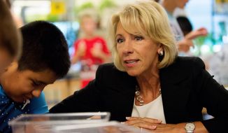 &quot;If my work in education over the last three decades has taught me anything, it&#x27;s that parents and local leaders — not Washington bureaucrats — know best,&quot; said Education Secretary Betsy DeVos. (Associated Press/File)
