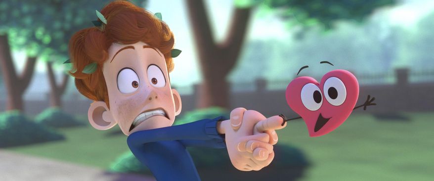 This image released by Ringling College of Art and Design shows a scene from the animated short, "In a Heartbeat," by filmmakers Beth David and Esteban Bravo. David and Bravo released the film online Monday where it quickly began trending on Twitter. (Ringling College of Art and Design via AP)