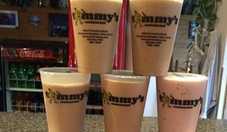 Milkshakes from Tommy&#39;s Restaurant in Cleveland Heights, Ohio are shown in this photo. According to the Associated Press, the eatery shipped a mocha milkshake, packed with dry ice, to terminal cancer patient Emily Pomeranz, who was in hospice care some 375 miles away. She was able to enjoy the treat just days before losing her battle with pancreatic cancer.  (Tommy&#39;s/Facebook).