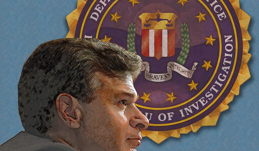 Confirmation of Christopher Wray as FBI Director Illustration by Greg Groesch/The Washington Times